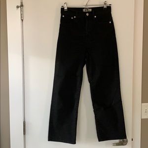 MADEWELL Fall 19 Slim Leg Crop Black Denim Jeans